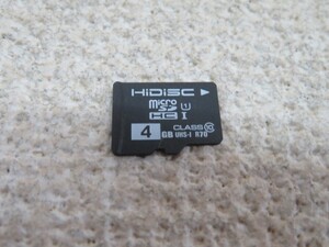 4GB★HiDisc MicroSDHCカード ハイディスク USED 12172④★！！