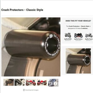 40%OFF★R&G Classic クラッシュプロテクター エンジンガード APRILIA RSV1000R RSVR FACTORY TUONO1000 2004 2006 2010 APRILIA CP0108BL