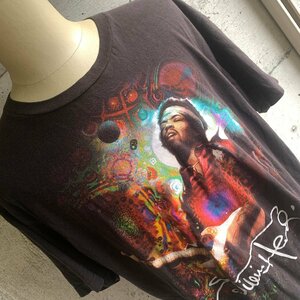 アメリカ古着 ジミ・ヘンドリックス プリント Tシャツ XL size ブラック 黒 ジミヘン ロック U.S Used Clothing Jimi Hendrix Rock Tee