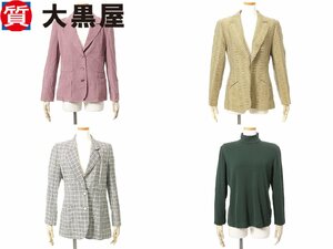 【大黒屋82】JUN ASHIDA ジュンアシダ miss asida ミス アシダ 4点 おまとめ セット 衣料品 衣類 ジャケット サイズM サイズ9 千鳥格子