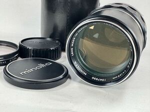 MINOLTA MC TELE ROKKOR-PF 135mm f2.8 【現状品】