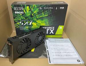 【送料無料】 【中古品】エルザ GeForce RTX 3060 グラフィックスボード S.A.C/L GD3060-12GERSH