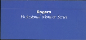 Rogers プロフェッショナルモニターシリーズのカタログ ロジャース 管6346