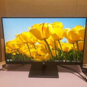 中古美品HP 24型番 ワイドIPS モニター P244/フルHD（1920x1080）/HDMI、VGA、DP 2020年製 使用時間:386H 動作済み 管理番号SHY834