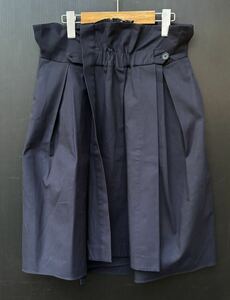 JIL SANDER NAVYジルサンダー ネイビー コットン スカート JDG108AJG03161 SKJNLM0011 イタリア製