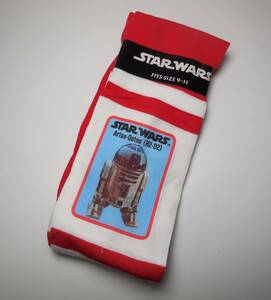 1977年 R2-D2 スター・ウォーズ ソックス/STAR WARS SOCKS 未使用品 赤白 USA製 SW