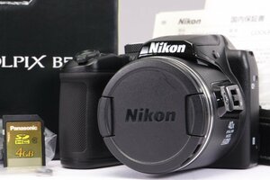 【 極美品 | 動作保証 】 Nikon COOLPIX B500 ブラック 【 SDHCメモリーカード 4GB 追加付属 】