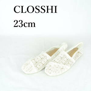 MK1126*CLOSSHI*クロッシー*レディースバレエシューズ*23cm*白