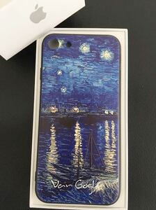 送料込み新品★ゴッホ名画「ローヌ川の星月夜」iPhoneSE3/SE2/8/7用スマホケース★保護フィルムおまけ付き