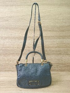 ◇ MARC BY MARC JACOBS マークバイマークジェイコブス シンプル 本革 ショルダーバッグ ブラック系 レディース E 1405140007701