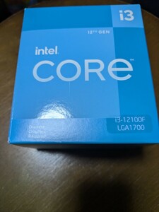 100円スタート中古インテル12世代 Core i3-12100F intel リテールクーラー未使用