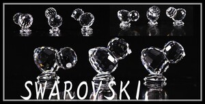 久85 SWAROVSKI スワロフスキー クリスタルガラス 小鳥 赤ちゃん 置物 3点 共箱付 美品ｒ