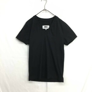 NZ275●21SS MM6 Maison Margiela Vネック Tシャツ パックT●S●ブラック S52GC0189 メゾン マルタン マルジェラ