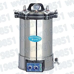 24Lオートクレーブ 高温高圧蒸気滅菌器 ボータブル式 工業用滅菌 工具滅菌 ステンレス製 YX-24LDJ