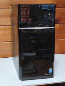 【中古動作確認品】iiyama　ATXミドルタワー　PCケース　光沢黒色