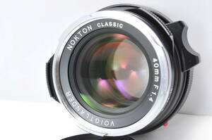 〓使用回数少なく非常に綺麗〓Voigtlander フォクトレンダー NOKTON classic 40mm F1.4 MC VM　ライカ Mマウント