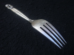 Nordic　Denmark　GEORG JENSEN　Acorn　STERLING SILVER　Dinnerfork　1pcs　190㎜　58g　ディナーフォーク ジョージジェンセン　純銀