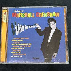 送料無料！レア盤！マーシャル・クレンショウ「the best of MARSHALL CRENSHAW this is easy」80