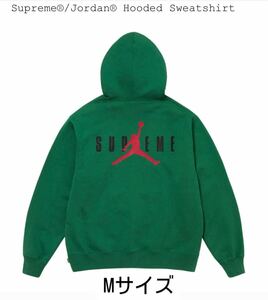 Mサイズ　Supreme x Jordan Hooded Sweatshirt Blackシュプリーム x ジョーダン フーディー スウェットシャツ グリーン