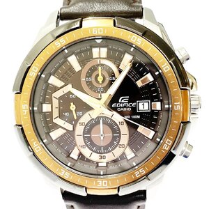 【1円スタート】CASIO カシオ EFR-539L EDIFICE エディフィス クロノグラフ SS クオーツ メンズ腕時計 345122