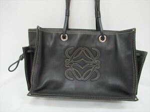 1円★中古品【LOEWE】ロエベ トート バッグ アナグラムロゴ サコッシュ 290706 黒 ブラック ブランド