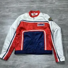 美品 90s HONDA HRC トリコロールカラー レーシングジャケット L