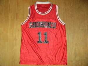 非売品★SLAM DUNK SHOHOKU 11 スラムダンク 湘北 ユニフォーム タンクトップ バスケットボール XL 赤 赤木剛憲 三井寿 流川楓 桜木花道