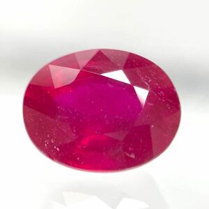 ◯ルビー3.8ct◯n 約8.0×9.8mm ルース 裸石 corundum コランダム ruby 宝石 ジュエリー jewerly DA0/DE0 w2よ88