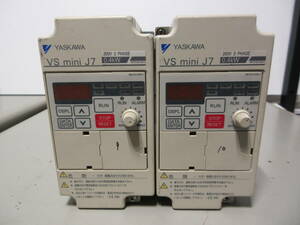 YASKAWA VS mini J7 CIMR-J7AA20P4 2個セット　(W83)