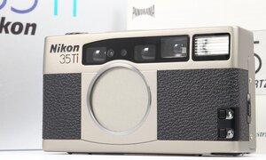 【 ワケあり | 外観 極美品 】 Nikon コンパクトフィルムカメラ 35Ti 【 巻戻し不良あり | 露出補正の針が上向き 】