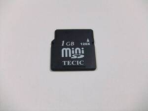 miniSDカード 1GB 現状出品 フォーマット済み 1枚 TECIC