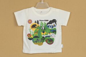 KINPRO ZOO オリジナル　Tシャツ　半袖　パンダ　動物園　限定商品　男の子女の子兼用　ホワイト　90cm