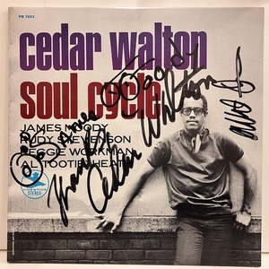 ●即決LP Cedar Walton / Soul Cycle prst7693 j39534 米オリジナル、紺中央Trident Stereo、DMM刻印 本人サイン