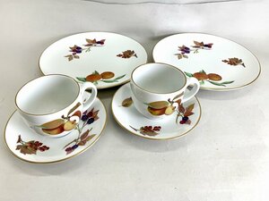 Royal Worcester　ロイヤルウースター カップ＆ソーサー プレート　トリプル　自宅保管品[03-4255