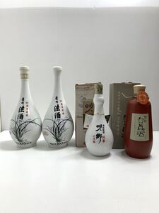 韓国酒4本/ 慶州法酒×2本(1本コルク割れ) / イエツヒャン(焼酎)/ 百歳酒(ペクセジュ) 