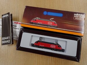 ∇花∇当時物 ドイツ製 marklin メルクリン mini-club ミニクラブ 88441 Zゲージ SBB スイス連邦鉄道 電気機関車 鉄道模型 元箱付き 2