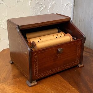 バレルオルガン 手回しオルガン 1880年代 アンティーク ミュージックロール MUSICAL CASKET NO. 2 ローラーオルガン オルゴール 