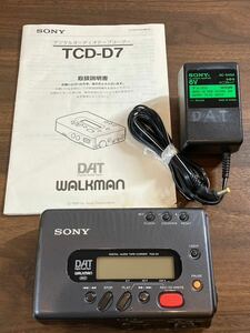 C/1625 SONY ソニー DATウォークマン TCD-D7 デジタルオーディオカセット