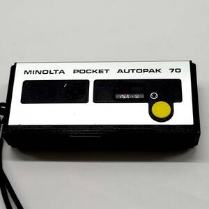 ★【在庫処分価格】ミノルタ ポケット オートパック 70 中古品 昭和レトロ ジャンク品 MINOLTA POKET AUTOPAK 70 フィルムカメラ☆T07-200a