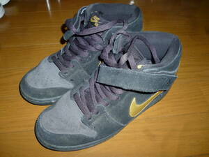 即決●送料無料●2012年製　NIKE DUNK MID PRO SB　314383-474 27,5cm DARK OBSIDIAN/MTLLC GOLD　