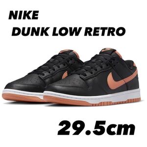 NIKE DUNK LOW RETRO ナイキ ダンク LOW レトロ Black/White/ Amber Brown DV0831-004 29.5cm