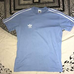 size　S-M　ギリシャ製 1990年代　adidas アディダス Tシャツ GREECE 万国旗タグ トレフォイル OLD ヨーロッパ 欧州