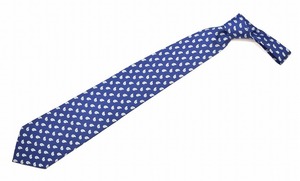 BROOKS BROTHERS (ブルックスブラザーズ) SILK JQ NECK TIE シルク ジャガード ネクタイ スモール ペイズリー SMALL Paisley 小紋 総柄 青