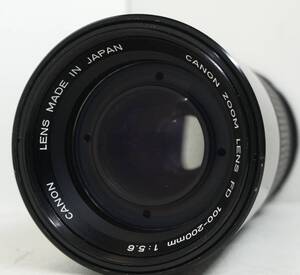 ~実写確認済~ ☆実用品・人気の望遠レンズ☆　キャノンFDマウント用 CANON ZOOM LENS FD 100-200mm F5.6 (I0782)