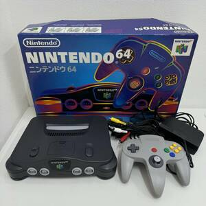 #1241 ニンテンドー64 本体 コントローラー ACアダプター 通電確認済み 任天堂 ゲーム機 Nintendo ジャンク品 現状品