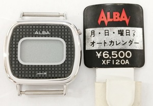 絶版品!!不動!!SEIKO/セイコー ALBA/アルバ オートカレンダー XF120A レディース クォーツ 銀色ベゼル 本体のみ ウォッチ Y440-4070