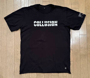 ■極美品 AKA SIX Simon Barker × FRAGMENT - COLLUSION Tシャツ BLACK-M 藤原ヒロシ 