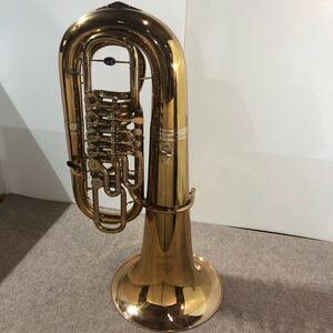 B&S MARKNEUKIRCHEN-KLINGENTHAL Model Symphonie シンフォニー 管楽器 チューバ ケース付き 現状品