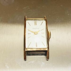K18刻印　レディース腕時計　昭和レトロ　骨董　Destray 17石 ジャンク品　アンティーク　手巻き　コレクションとして