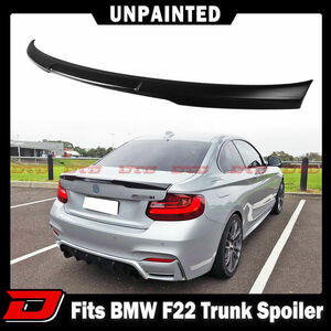 即発送 BMW 2シリーズ F22 クーペ M4風 ABS製 リアトランクスポイラー 素地 未塗装 F87 M2 2014-2022